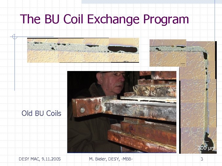 The BU Coil Exchange Program Old BU Coils DESY MAC, 9. 11. 2005 M.