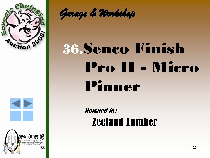Garage & Workshop 36. Senco Finish Pro II - Micro Pinner Donated by: Zeeland