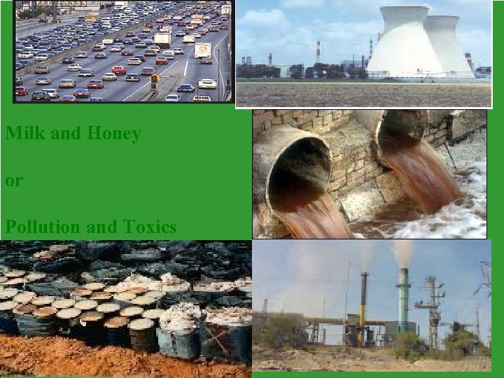 Milk and Honey or Pollution and Toxics 