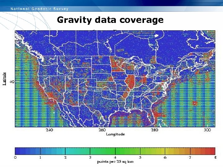 Gravity data coverage 