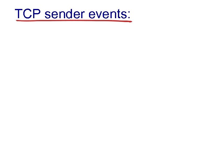 TCP sender events: 