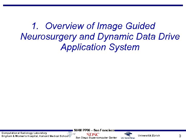 1. Overview of Image Guided Neurosurgery and Dynamic Data Drive Application System Computational Radiology