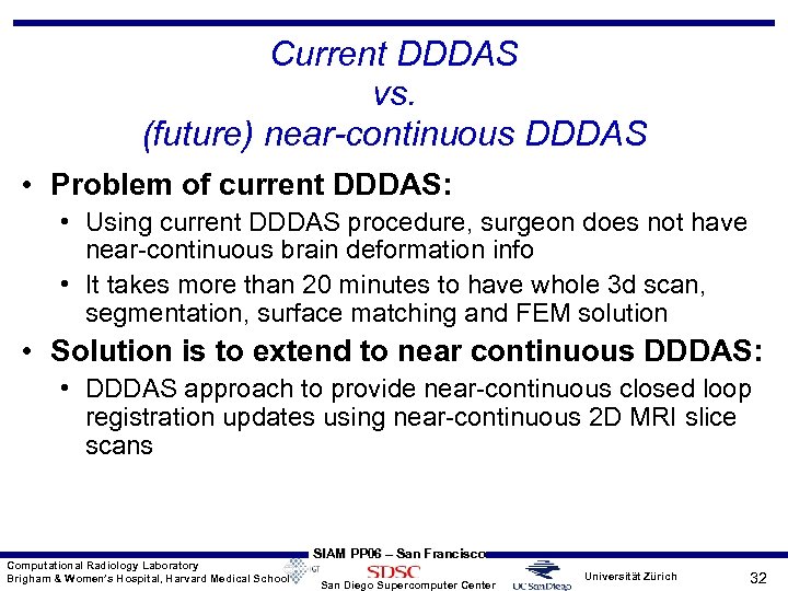 Current DDDAS vs. (future) near-continuous DDDAS • Problem of current DDDAS: • Using current