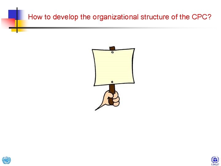 How to develop the organizational structure of the CPC? 