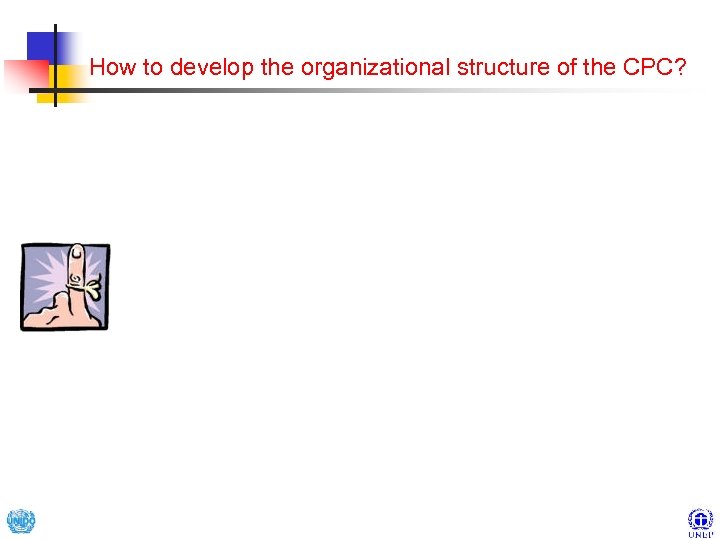 How to develop the organizational structure of the CPC? 