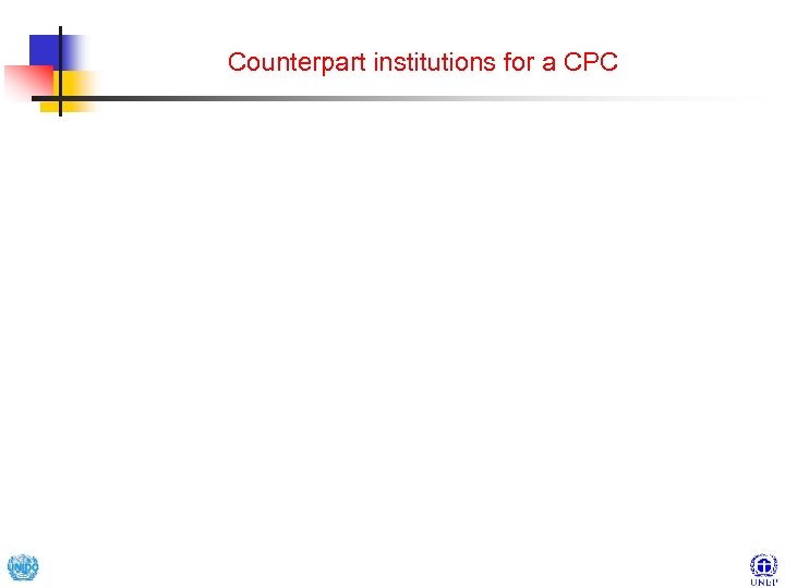 Counterpart institutions for a CPC 