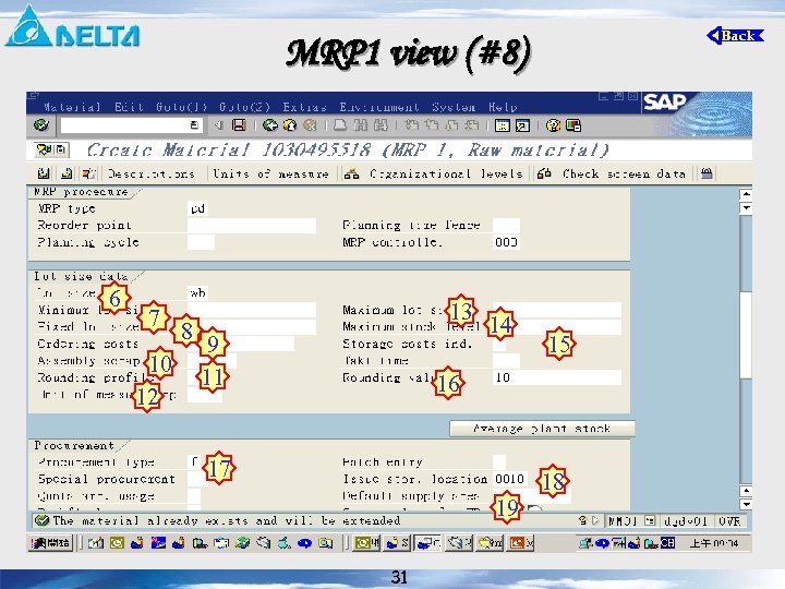 MRP 1 view (#8) 6 7 10 12 8 13 9 11 14 15