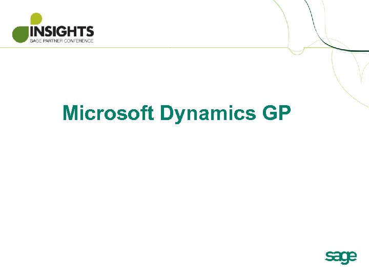 Microsoft Dynamics GP 