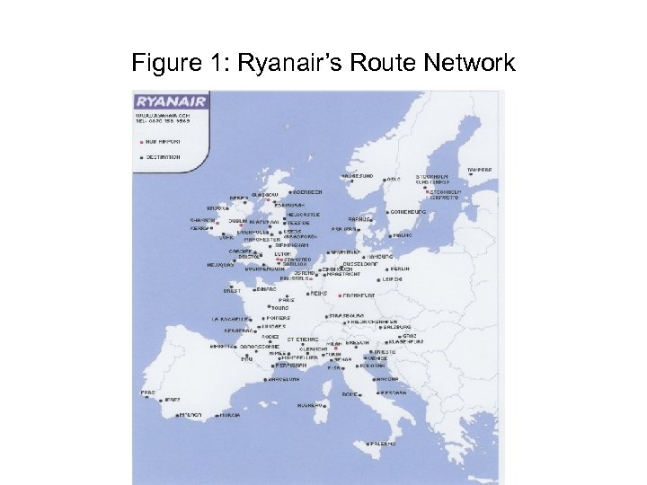 Figure 1: Ryanair’s Route Network 