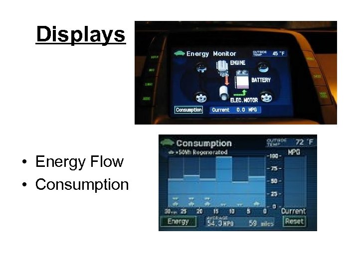 Displays • Energy Flow • Consumption 