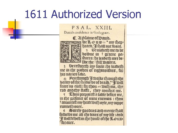1611 Authorized Version 