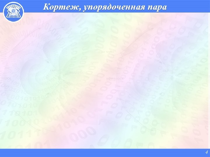 Кортеж, упорядоченная пара 4 