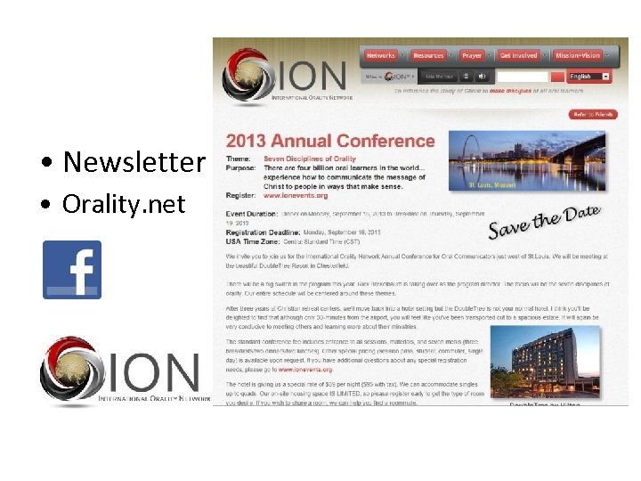  • Newsletter • Orality. net 