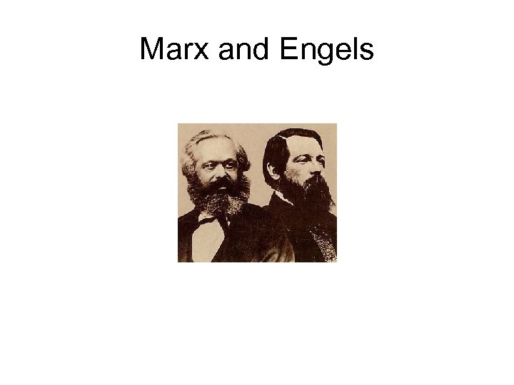 Marx and Engels 