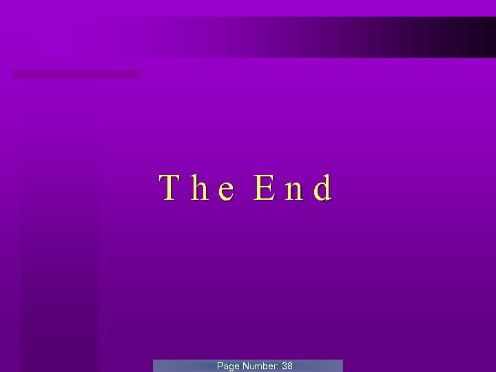 The End Page Number: 38 