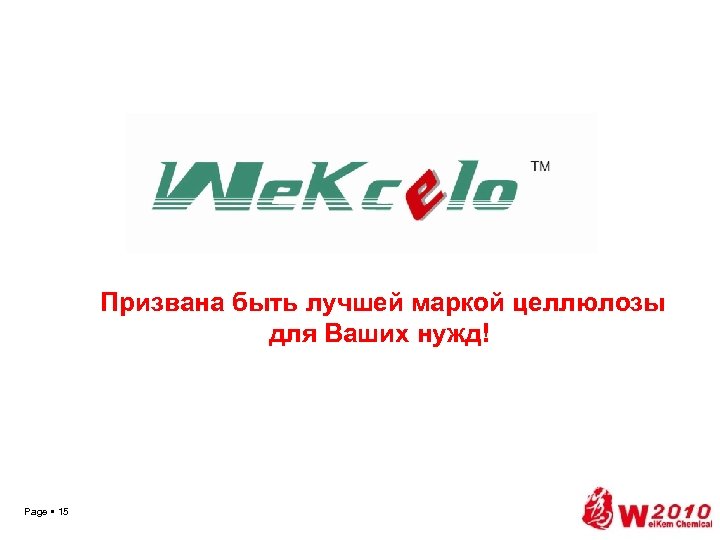 Призвана быть лучшей маркой целлюлозы для Ваших нужд! Page 15 