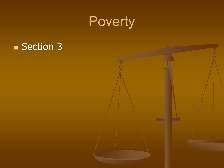 Poverty n Section 3 