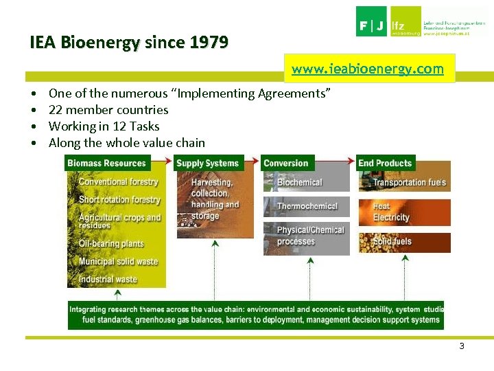 IEA Bioenergy since 1979 www. ieabioenergy. com • • One of the numerous “Implementing