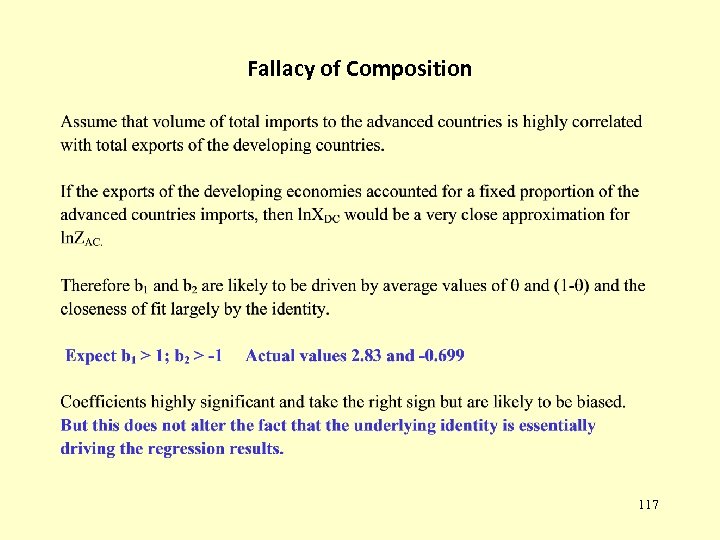 Fallacy of Composition 117 