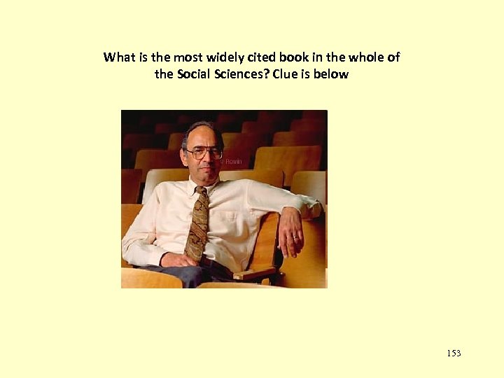 What is the most widely cited book in the whole of the Social Sciences?