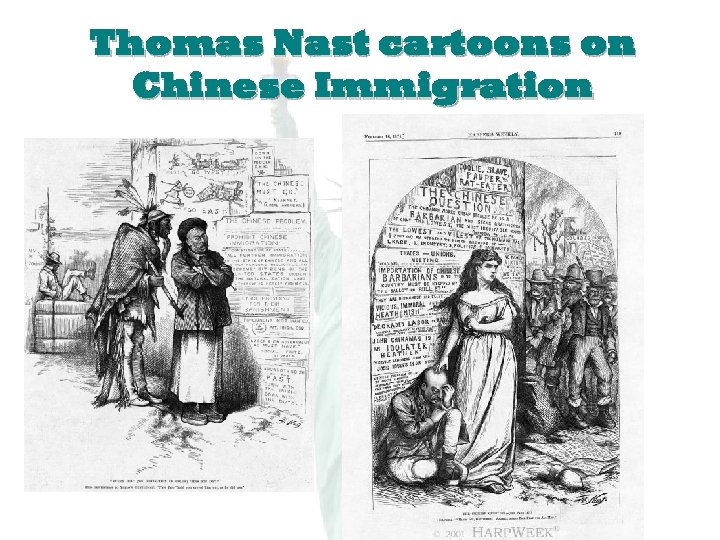 Thomas Nast cartoons on Chinese Immigration 