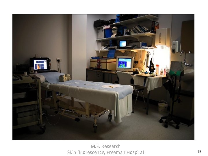 M. E. Research Skin fluorescence, Freeman Hospital 23 