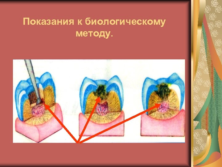 Показания к биологическому методу. 