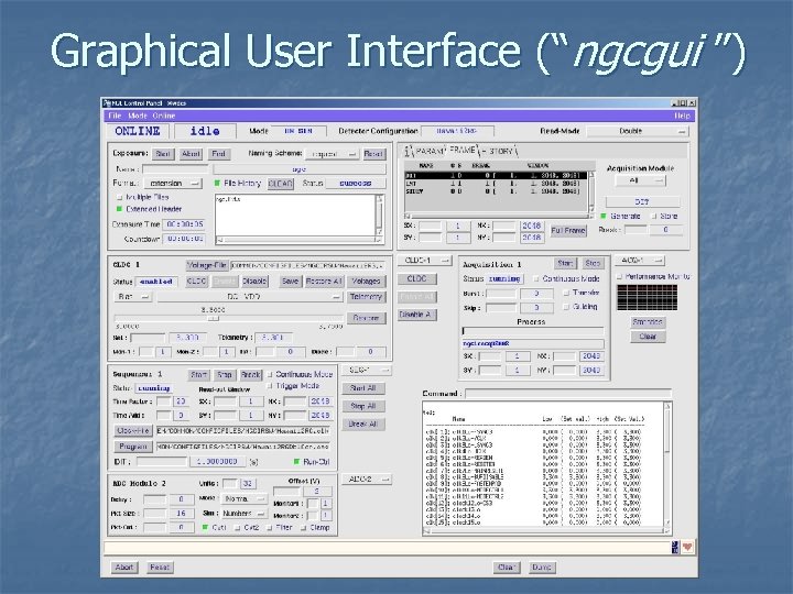 Graphical User Interface (“ngcgui ”) 