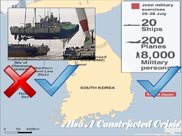 http: //www. prlog. org/10703725 -cheonan-warship-south-korea. jpg Also A Constructed Crisis http: //news. bbcimg. co.