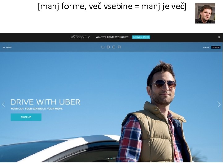 [manj forme, več vsebine = manj je več] 