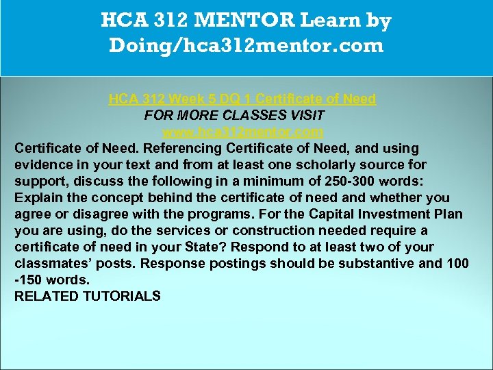 CJA 234 MART The power of HCA 312 MENTOR Learn by possibility/cja 234 martdotcom