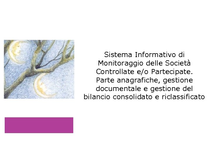 Sistema Informativo di Monitoraggio delle Società Controllate e/o Partecipate. Parte anagrafiche, gestione documentale e