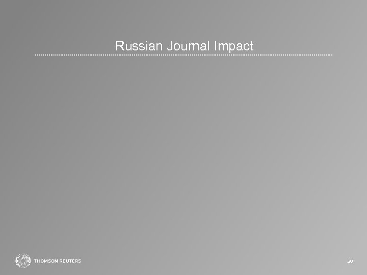 Russian Journal Impact 20 