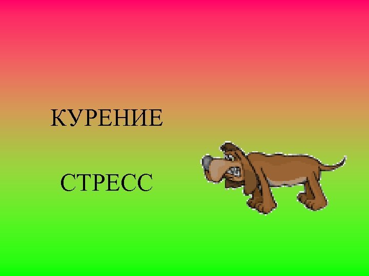 КУРЕНИЕ СТРЕСС 