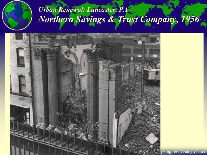 Urban Renewal: Lancaster, PA Northern Savings & Trust Company, 1956 City and Regional Planning