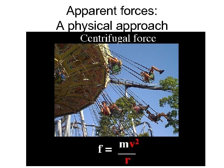 Apparent forces: A physical approach 