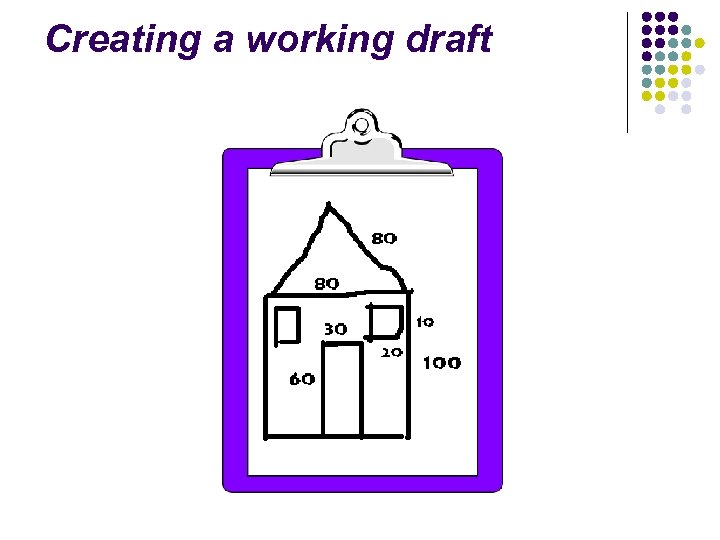 Creating a working draft 