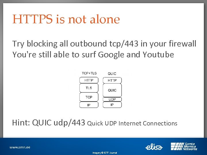 HTTPS is not alone Try blocking all outbound tcp/443 in your firewall You're still