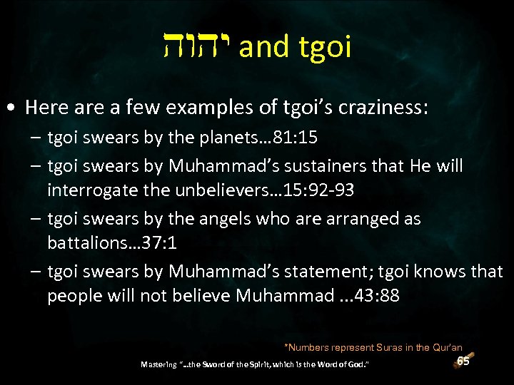 Efei and tgoi • Here a few examples of tgoi’s craziness: – tgoi swears