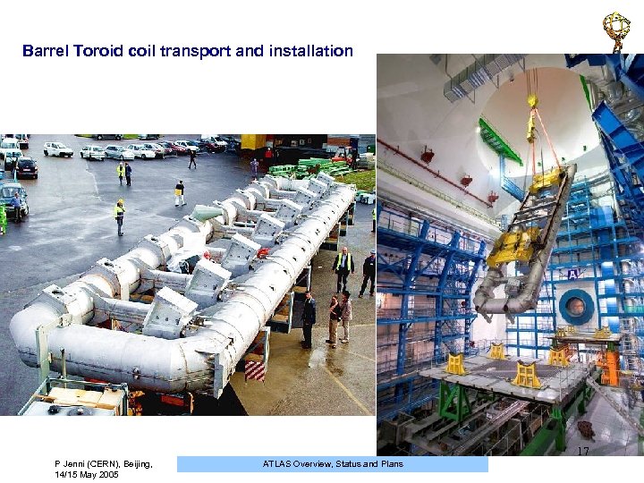 Barrel Toroid coil transport and installation 17 P Jenni (CERN), Beijing, 14/15 May 2005