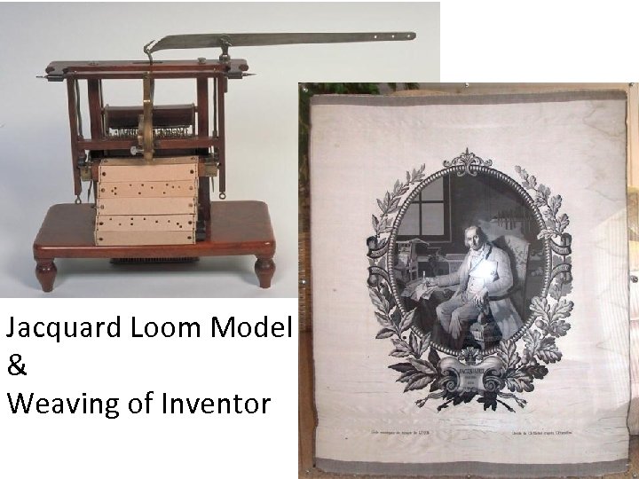 Jacquard Loom Model & Weaving of Inventor 
