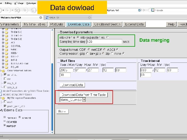 Data dowload Data merging 