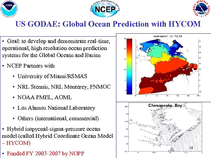 US GODAE: Global Ocean Prediction with HYCOM • Goal: to develop and demonstrate real-time,