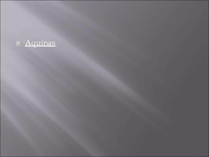  Aquinas 