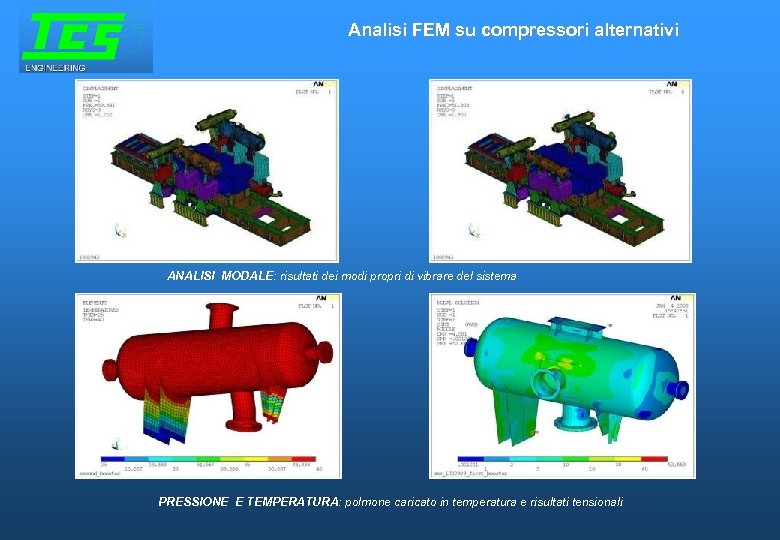 Analisi FEM su compressori alternativi ANALISI MODALE: risultati dei modi propri di vibrare del