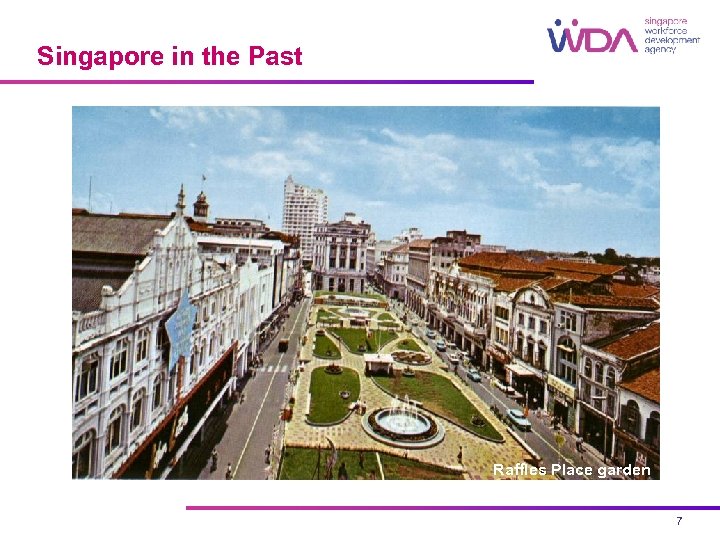 Singapore in the Past Raffles Place garden 7 