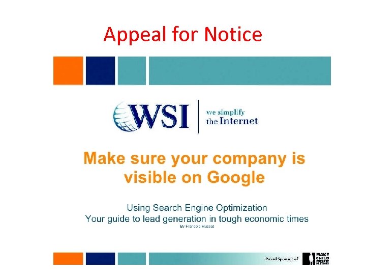 Appeal for Notice 