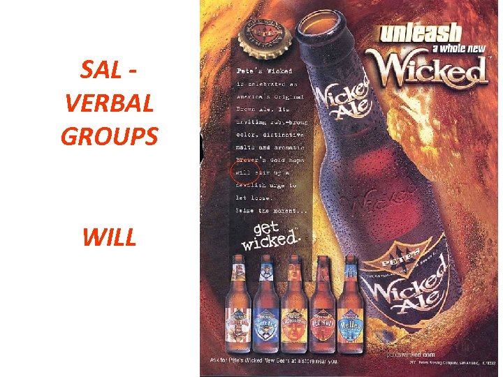 SAL VERBAL GROUPS WILL 