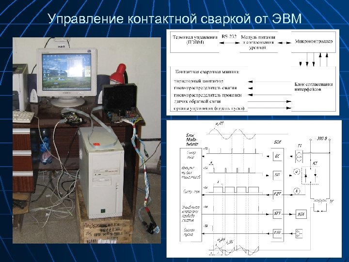 Управление контактной сваркой от ЭВМ 