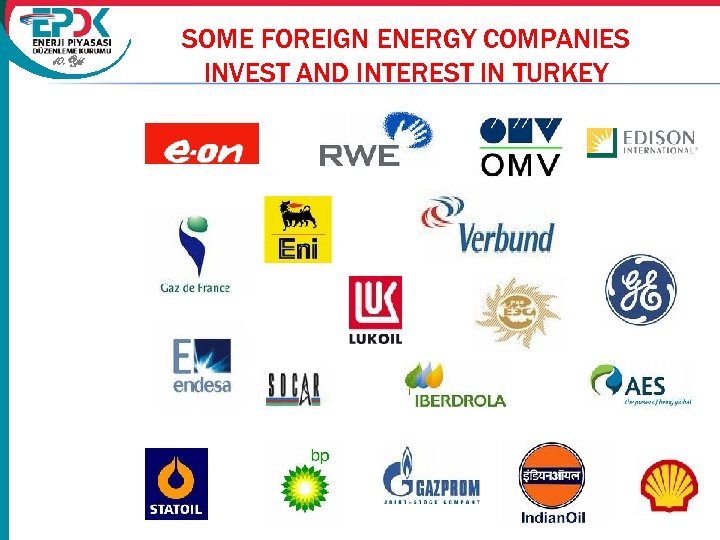 10. Yıl SOME FOREIGN ENERGY COMPANIES INVEST AND INTEREST IN TURKEY 